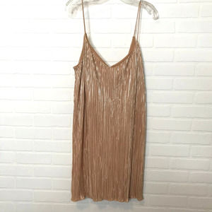 Miss Selfridge Slip Dress Sz 8 Champagne Gold
